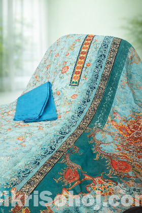 Unstitched Pakistani marshal 3pcs